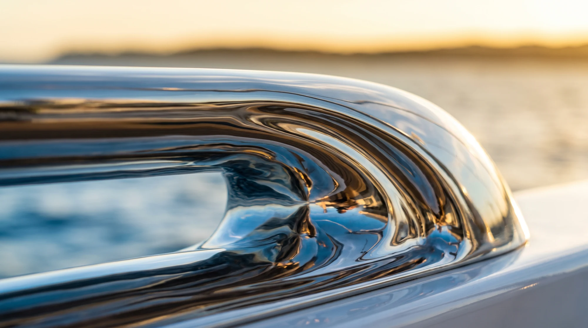 Détail inox aux reflets du soleil, visuel d’ambiance